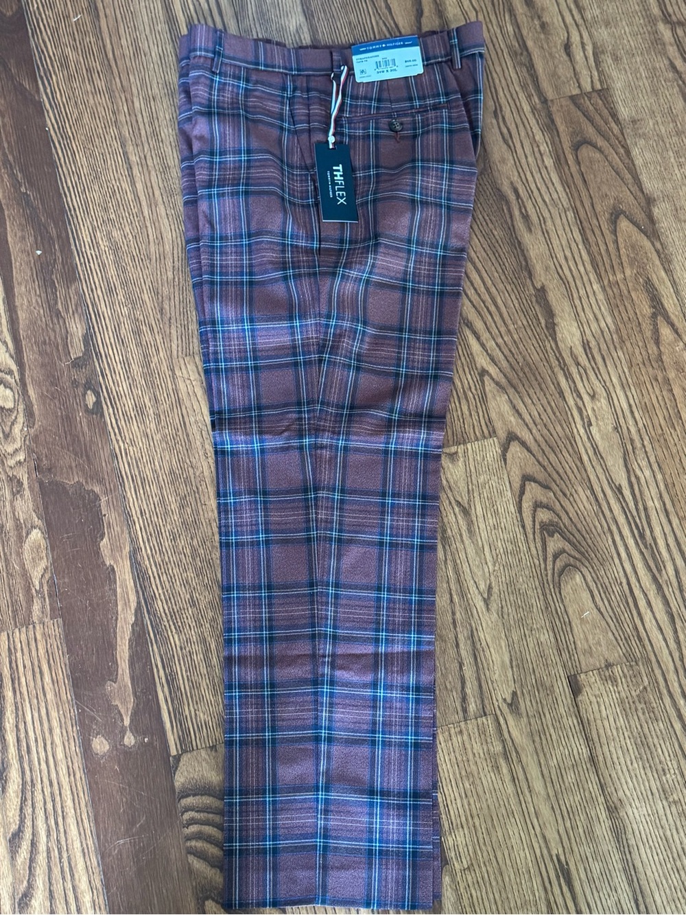 Tommy Hilfiger Men’s Plaid Pants - Red/Blue